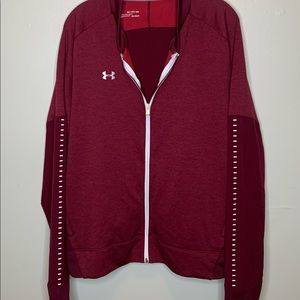 3 X Under Armor COLDGEAR Jacket. Plus size. Maroon/Red. Unisex.